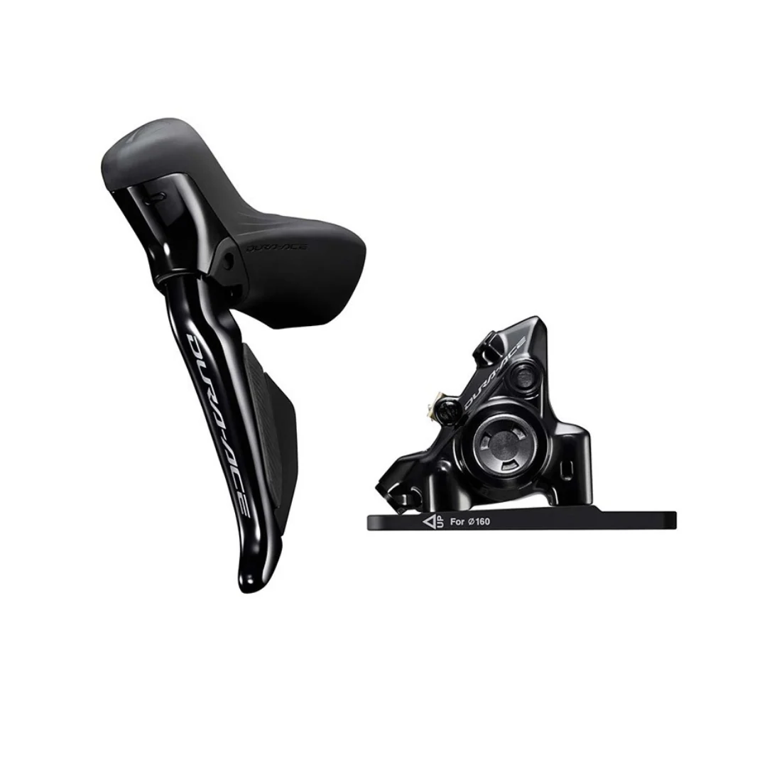 Shimano Freno a Disco Idraulico - Dura Ace Di2 ST-R9270 + BR-R9270 - 2x12 Velocità - Flat Mount - Set Anteriore