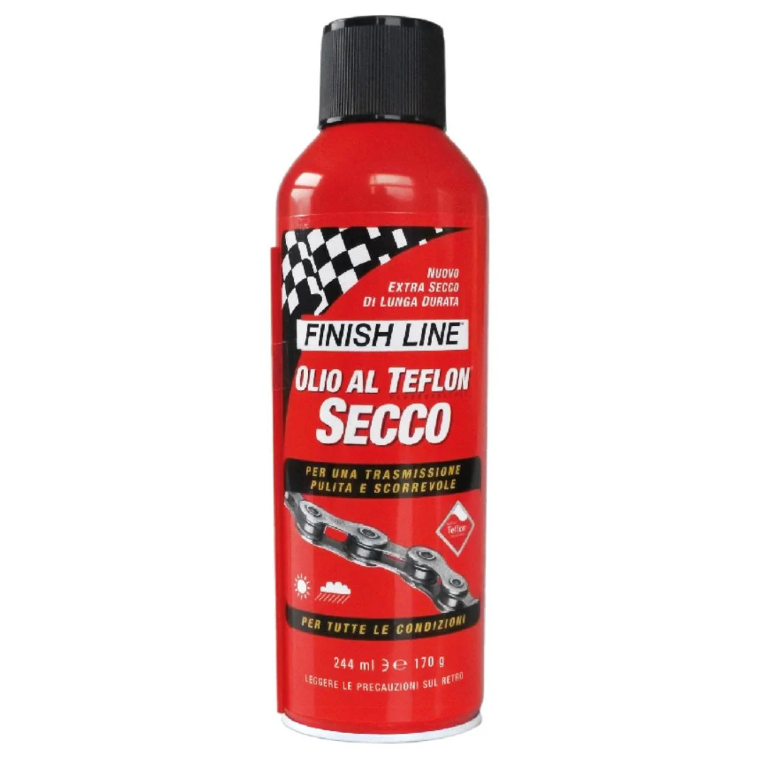 Lubrificante Finish Line Secco Professionale Dry Spray Aerosol 244ml