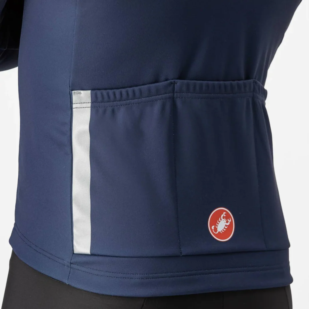 Maglia Castelli Entrata Thermal Jersey - Blu - Image 4