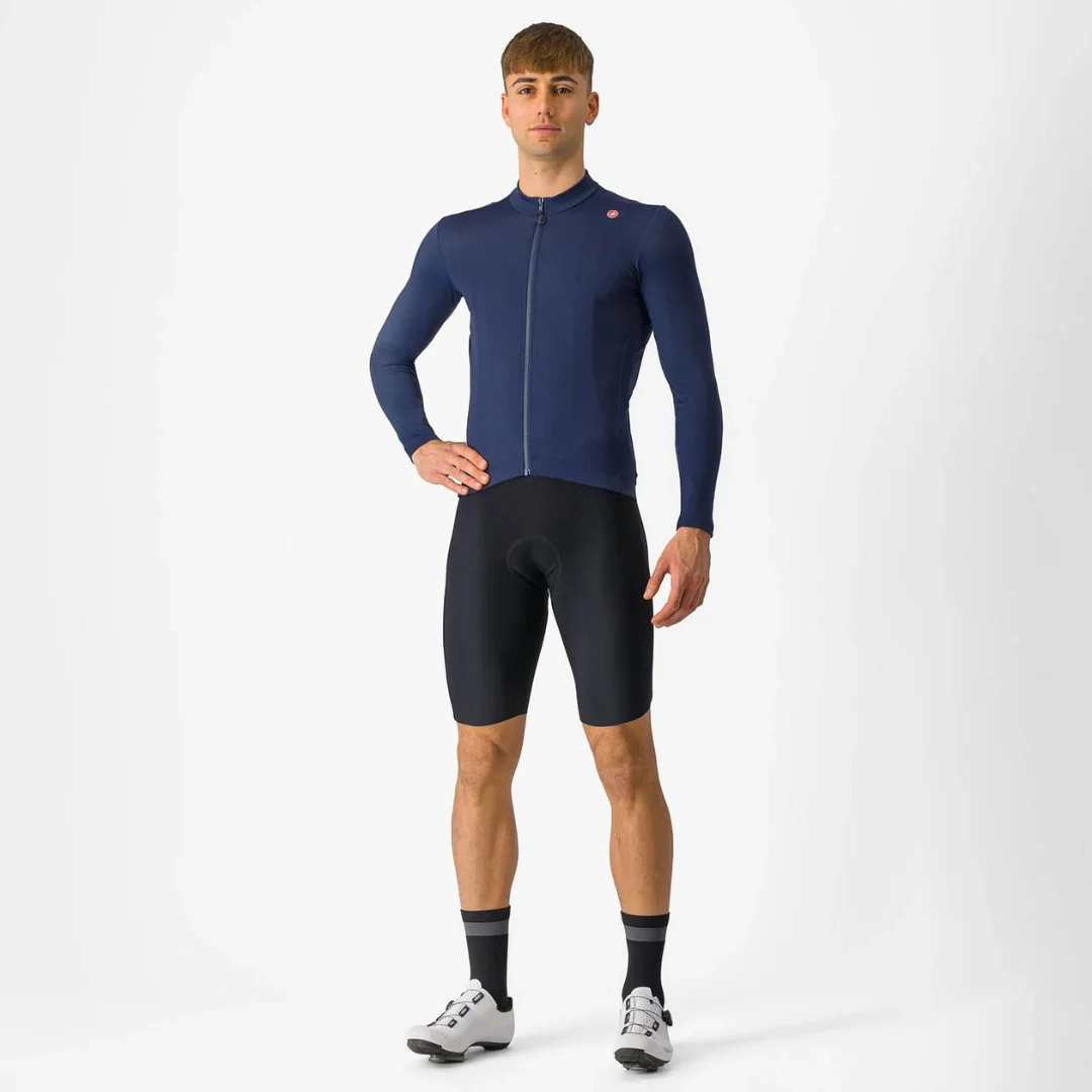 Maglia Castelli Espresso Thermal Jersey - Blu - Image 6