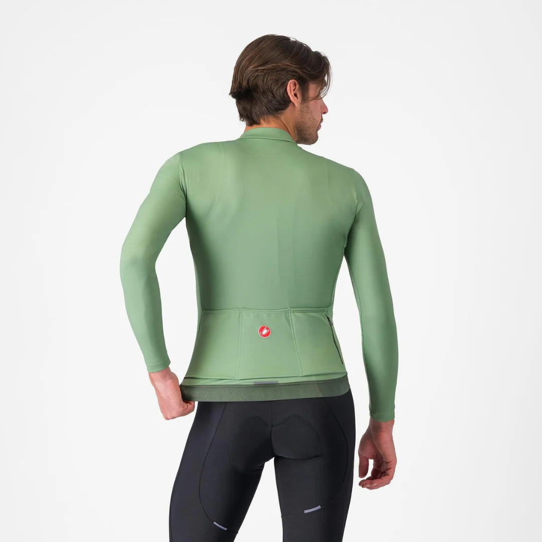 Maglia Castelli Espresso Thermal Jersey - Verde - Image 2