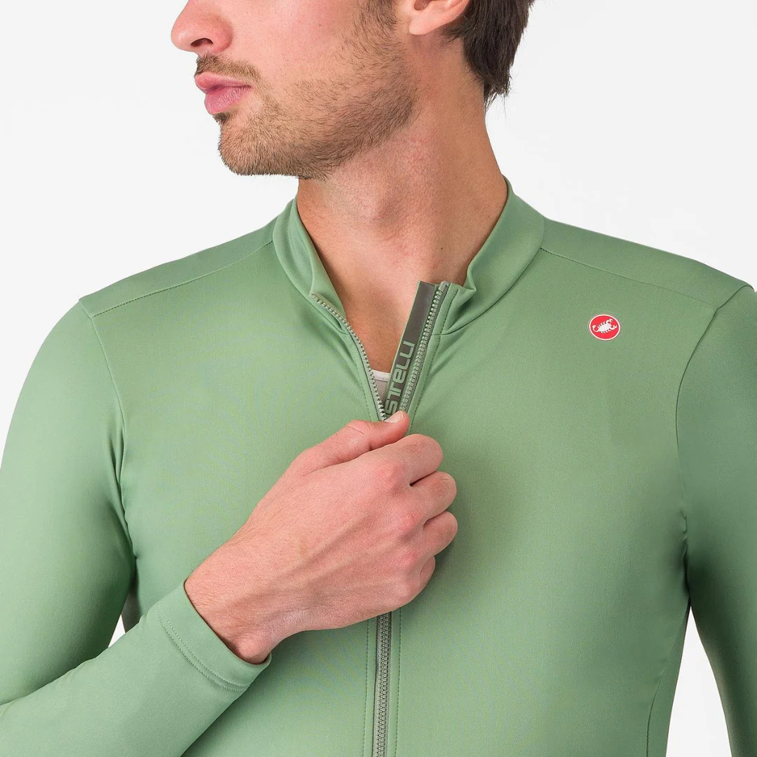 Maglia Castelli Espresso Thermal Jersey - Verde - Image 3