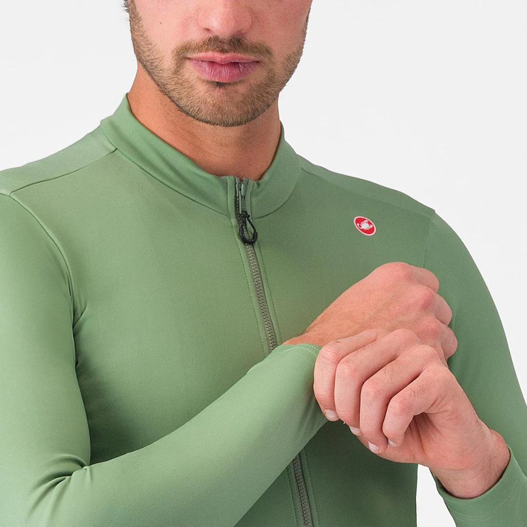 Maglia Castelli Espresso Thermal Jersey - Verde - Image 4