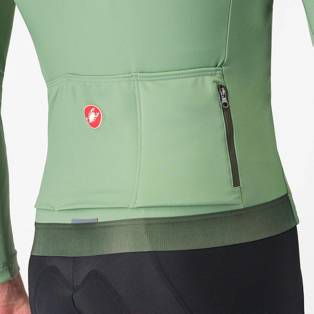 Maglia Castelli Espresso Thermal Jersey - Verde - Image 5