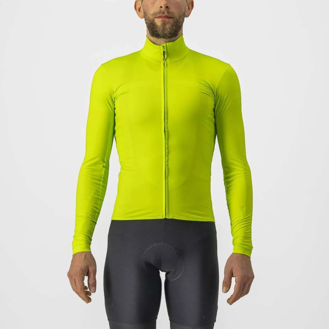 Maglia Castelli Pro Thermal Mid LS Jersey - Giallo