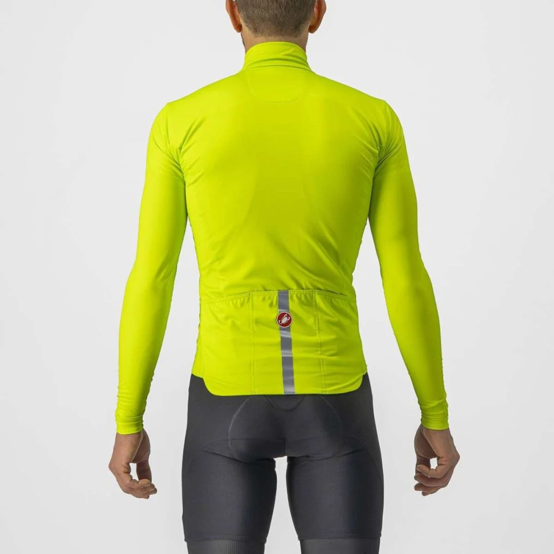 Maglia Castelli Pro Thermal Mid LS Jersey - Giallo - Image 2