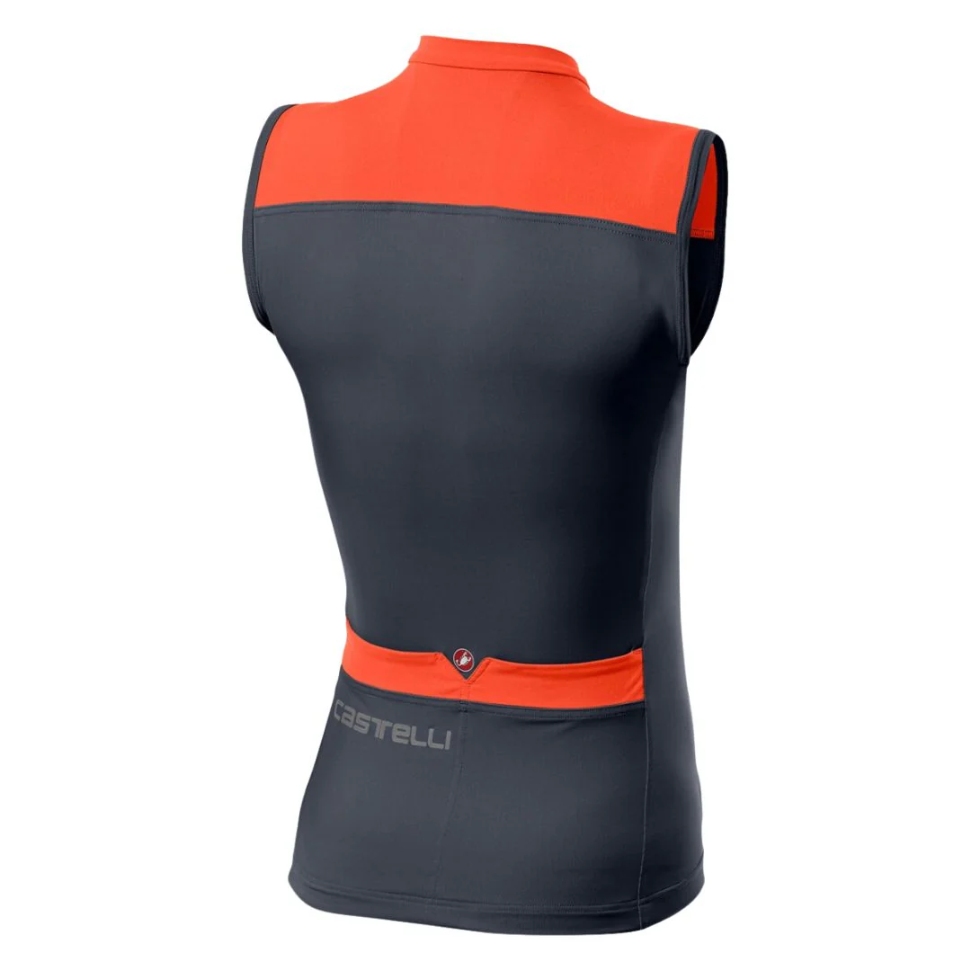 Canotta Castelli Solaris Sleeveless Jersey - Blu/Rosa - Image 2