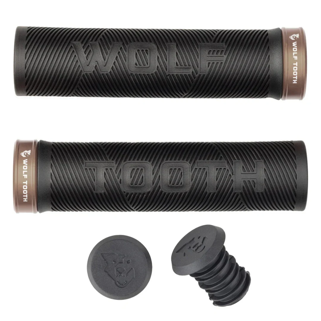 Manopole Wolftooth Echo Lock-On - Nero/Espresso