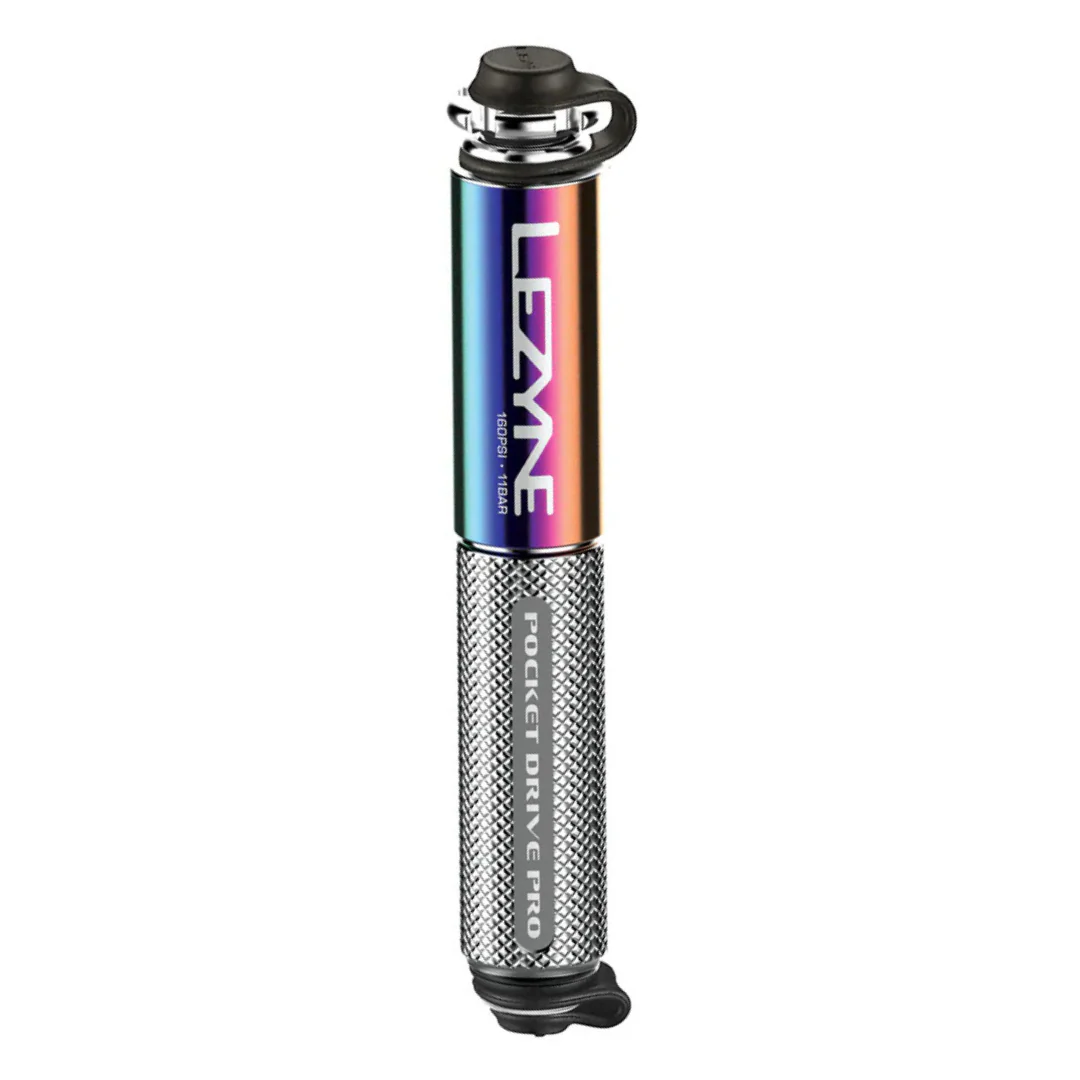 Mini Pompa Lezyne Pocket Drive Pro - Argento Neo Metallizzato