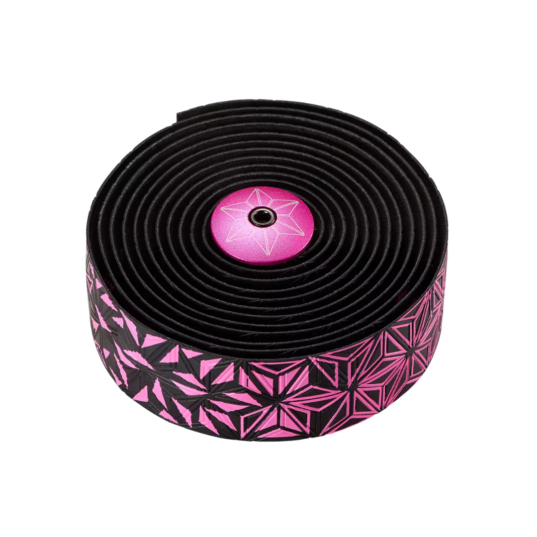 Nastro Manubrio Supacaz Super Sticky Kush Star Fade - Neon Pink - Image 3