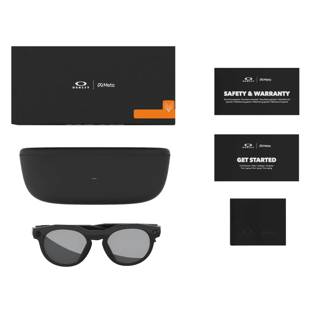 Occhiali Oakley Meta HSTN - Nero/Prizm Black Polarized - Image 6