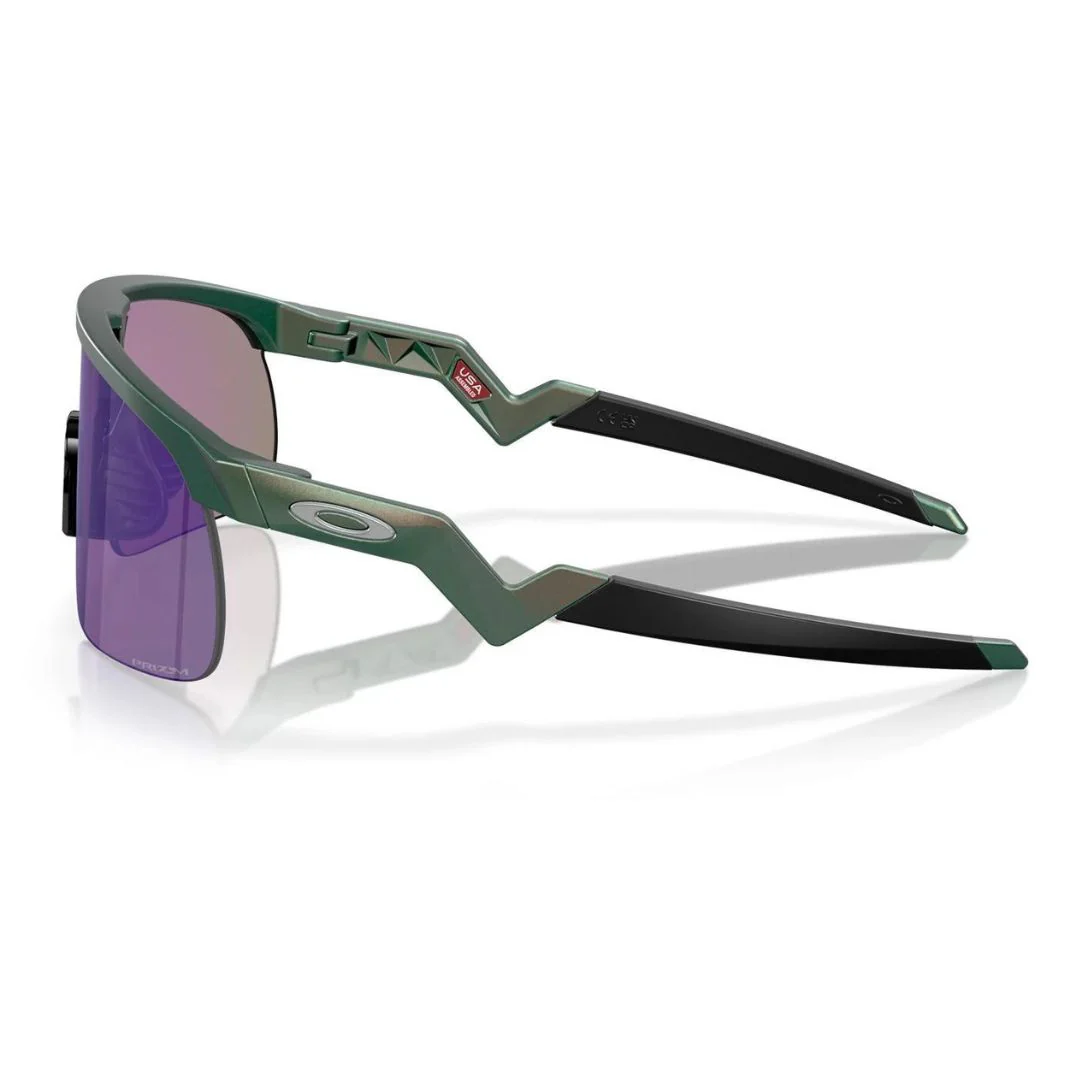 Occhiali Oakley Resistor (Youth Fit) Discover Collection - Matte Silver Green Colorshift / Prizm Jade - Image 3