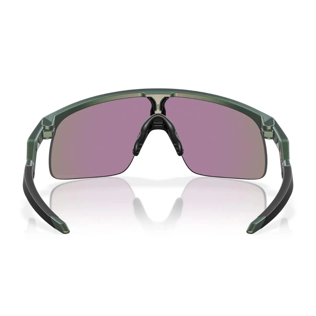 Occhiali Oakley Resistor (Youth Fit) Discover Collection - Matte Silver Green Colorshift / Prizm Jade - Image 4