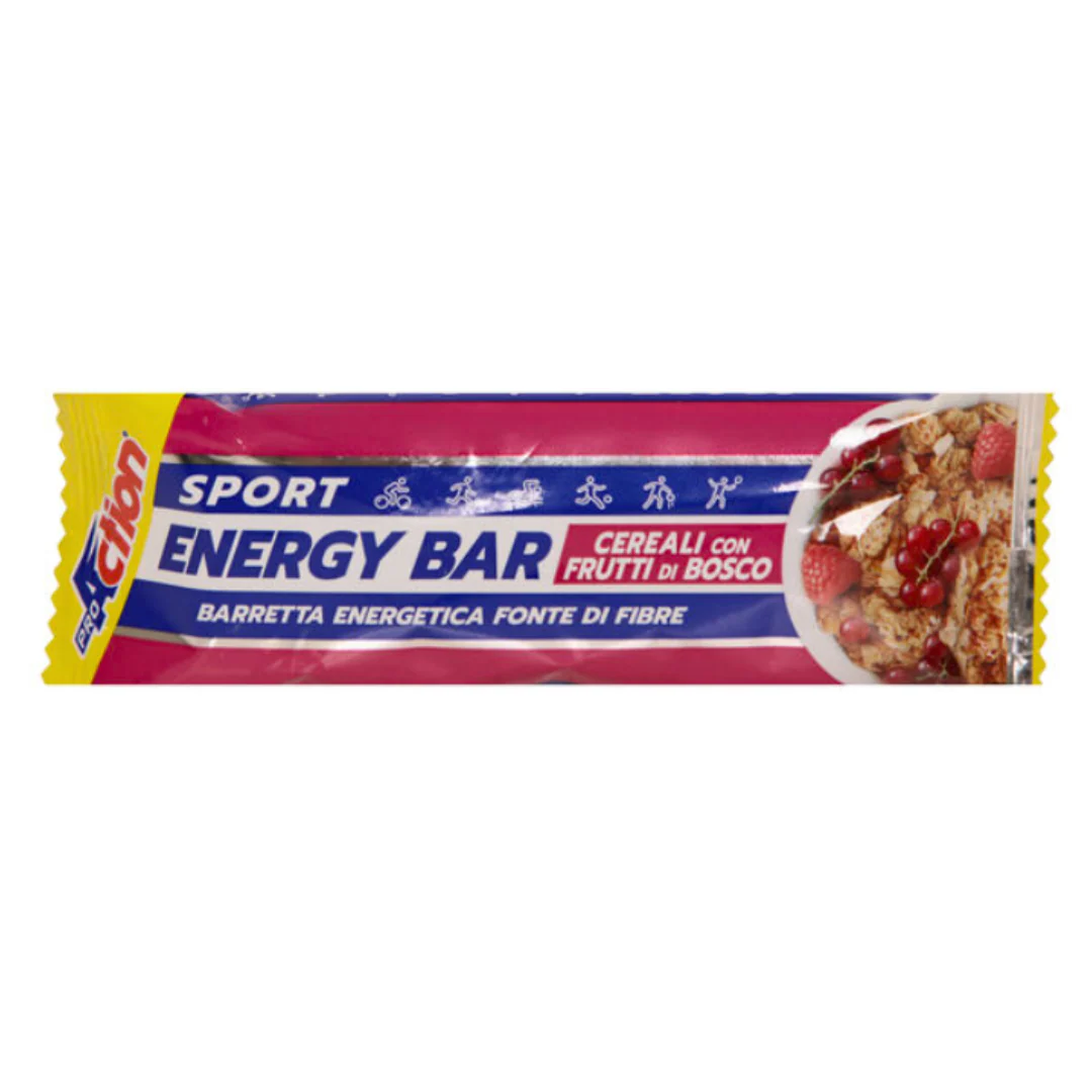 Pro Action Energy Bar Cereali 45g Frutti di Bosco