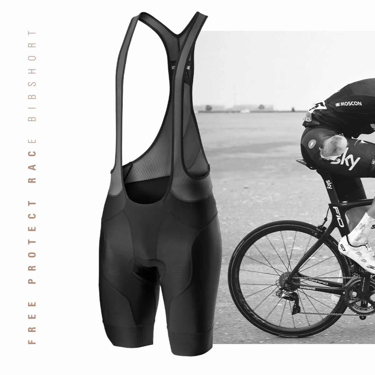 Salopette Castelli Free Protect Race Bibshort - Image 3