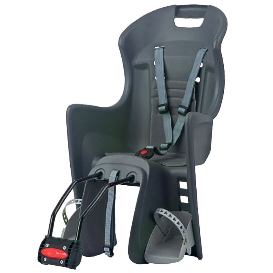 Seggiolino Posteriore BRN Boodie al Telaio - Grigio/Nero
