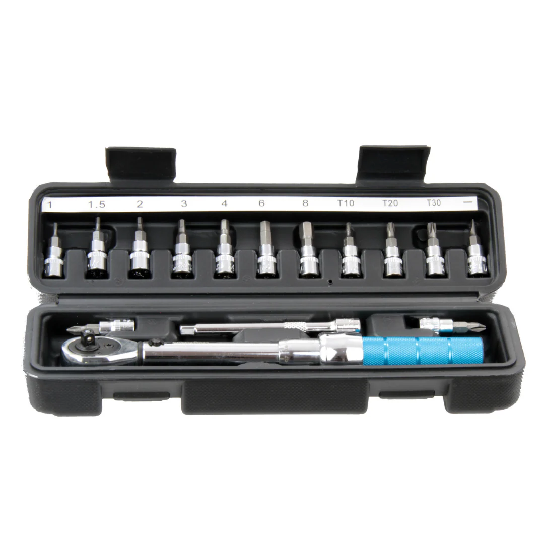 Set Chiave Dinamometrica Avvita/Svita 2-15 NM con 15 Pezzi