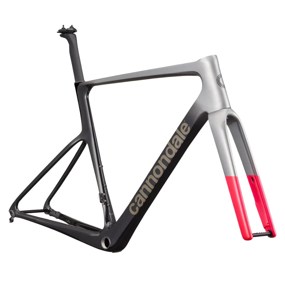 Telaio Cannondale SuperSix EVO Hi-MOD - Grigio Nero Rosa - Image 2