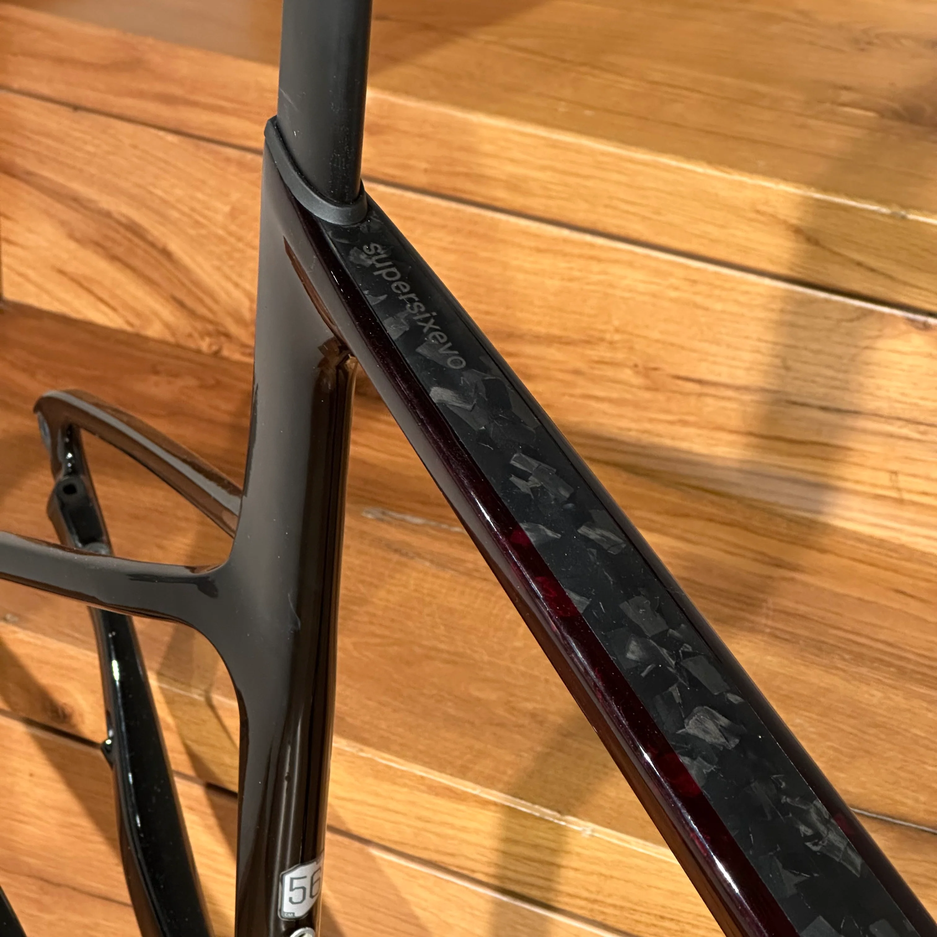 Telaio Cannondale Supersix EVO HM - Nero/Rosso Demo - Image 5