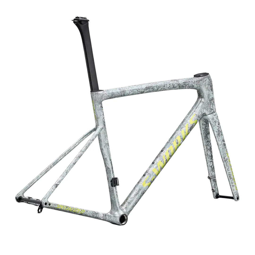 Telaio Specialized S-Works Tarmac SL8 - Argento/Giallo - Image 3