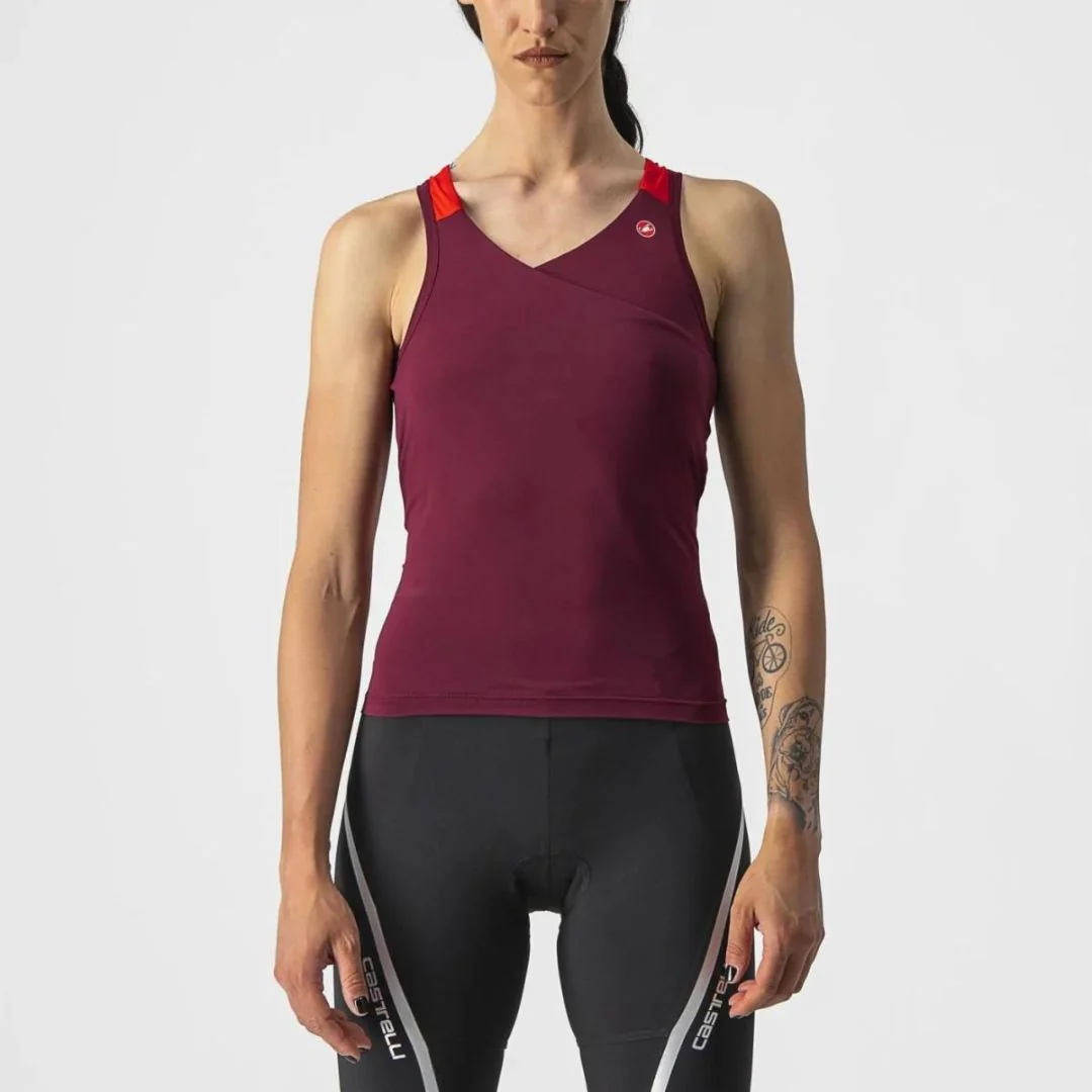 Top Castelli Solaris Donna - Bordeaux