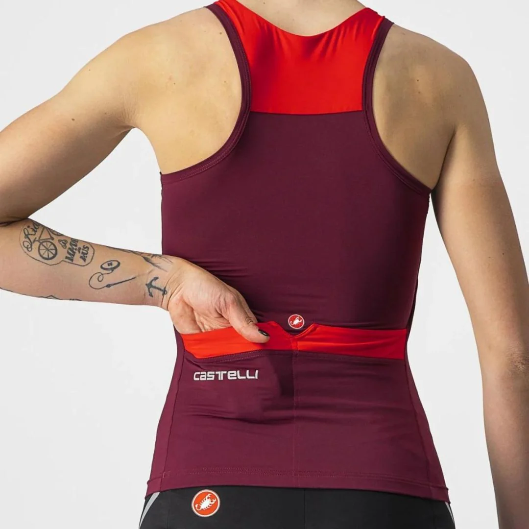 Top Castelli Solaris Donna - Bordeaux - Image 3