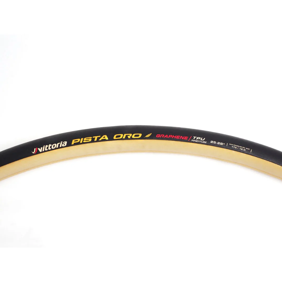 Tubolare Vittoria Pista Oro - Nero/Para - Image 4