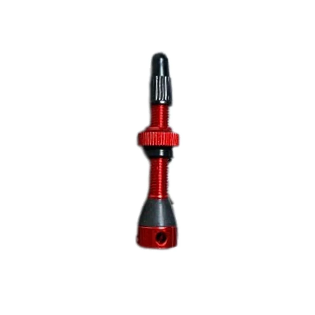 Valvola Tubeless Base Conica Ergal Alto Flusso d'Aria 40mm - Rosso