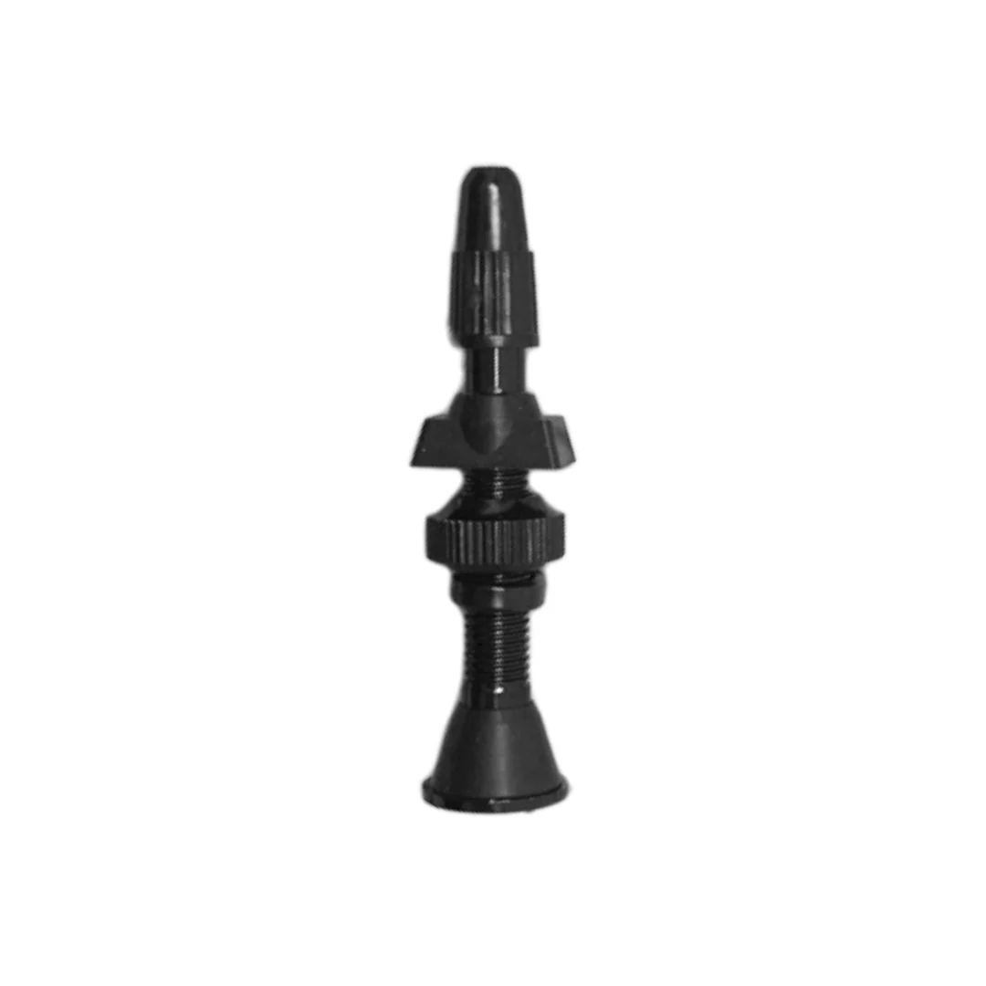 Valvola Tubeless Base Conica / Quadrata Ergal 40mm - Nero