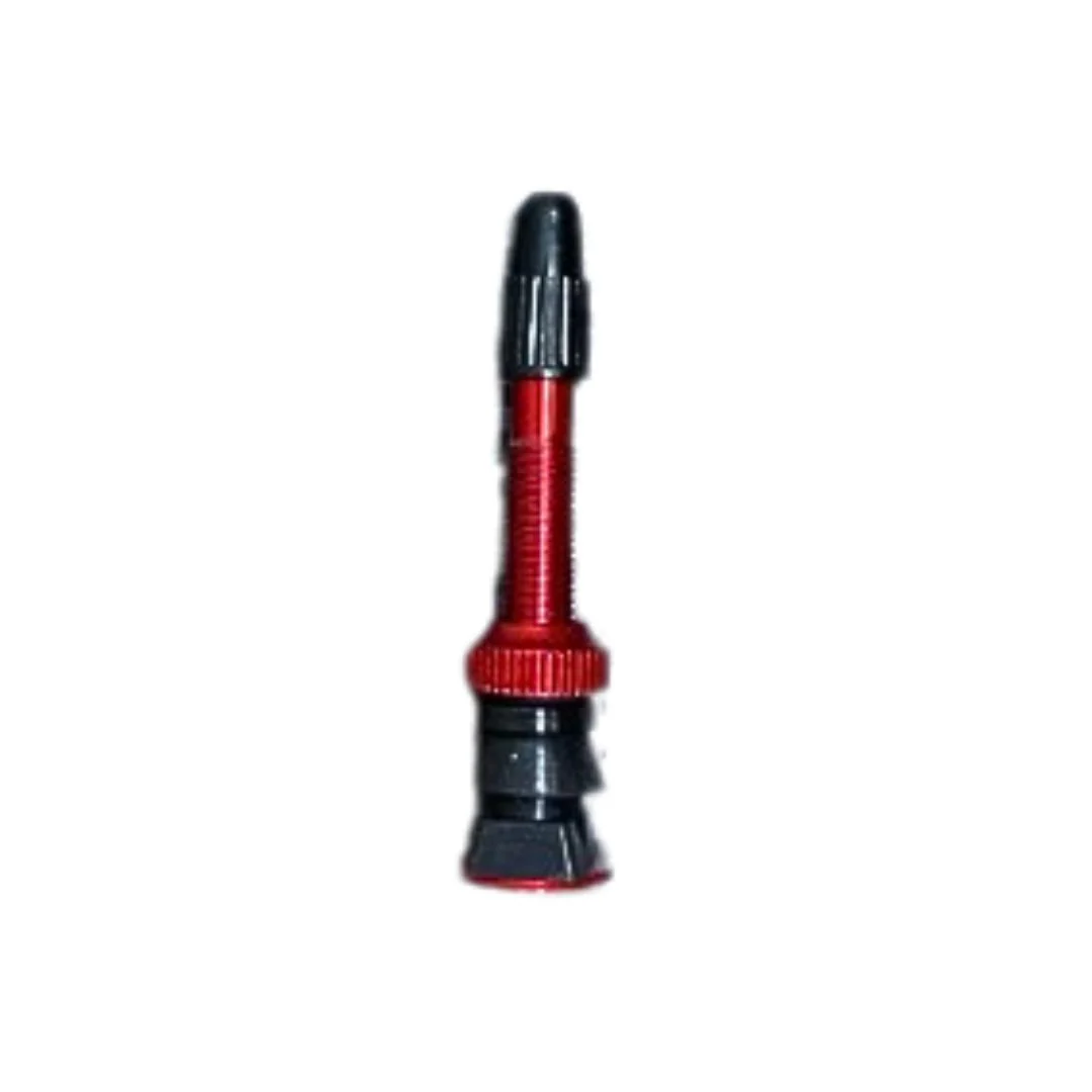 Valvola Tubeless Base Conica / Quadrata Ergal 40mm - Rosso