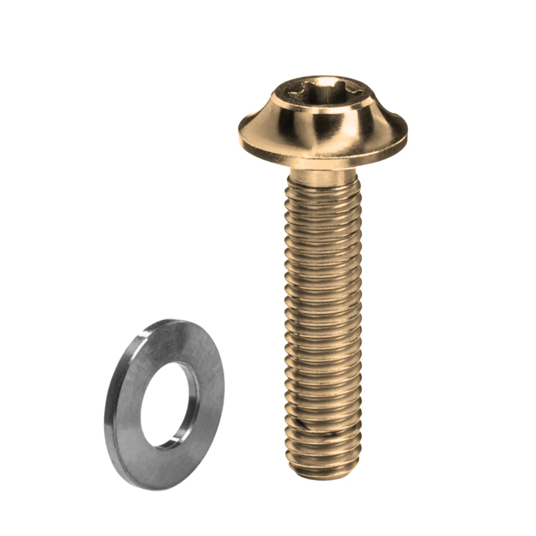 Vite Absolute Black Titanio per Pinza Flat-Mount M5 15 22mm - Oro
