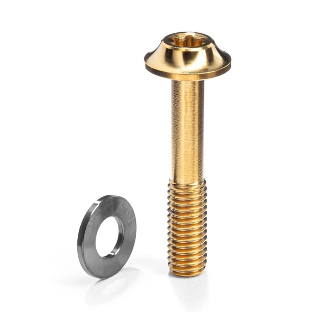 Vite Absolute Black Titanio per Pinza Flat-Mount M5 15 27mm - Oro