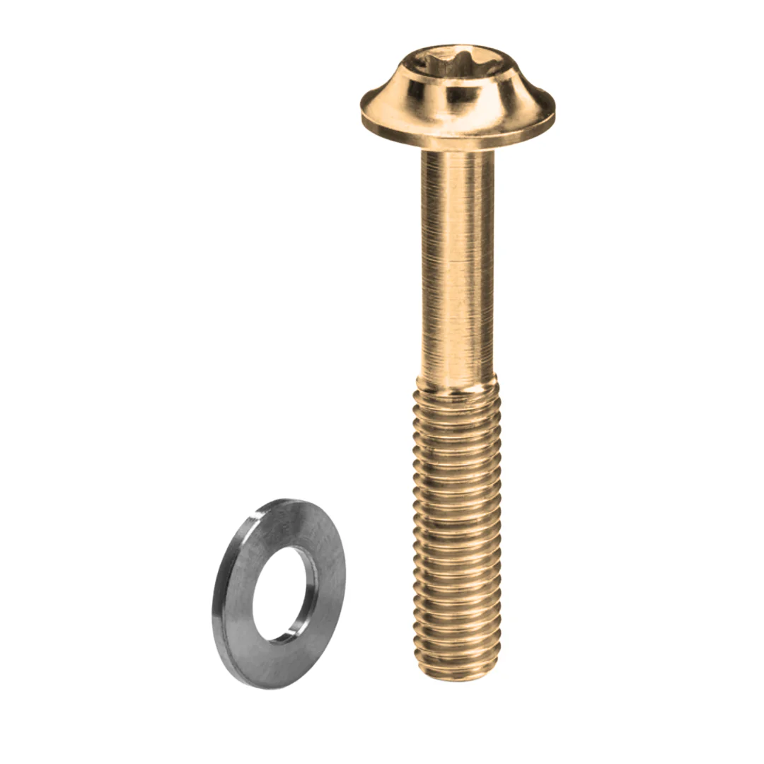 Vite Absolute Black Titanio per Pinza Flat-Mount M5 15 32mm - Oro