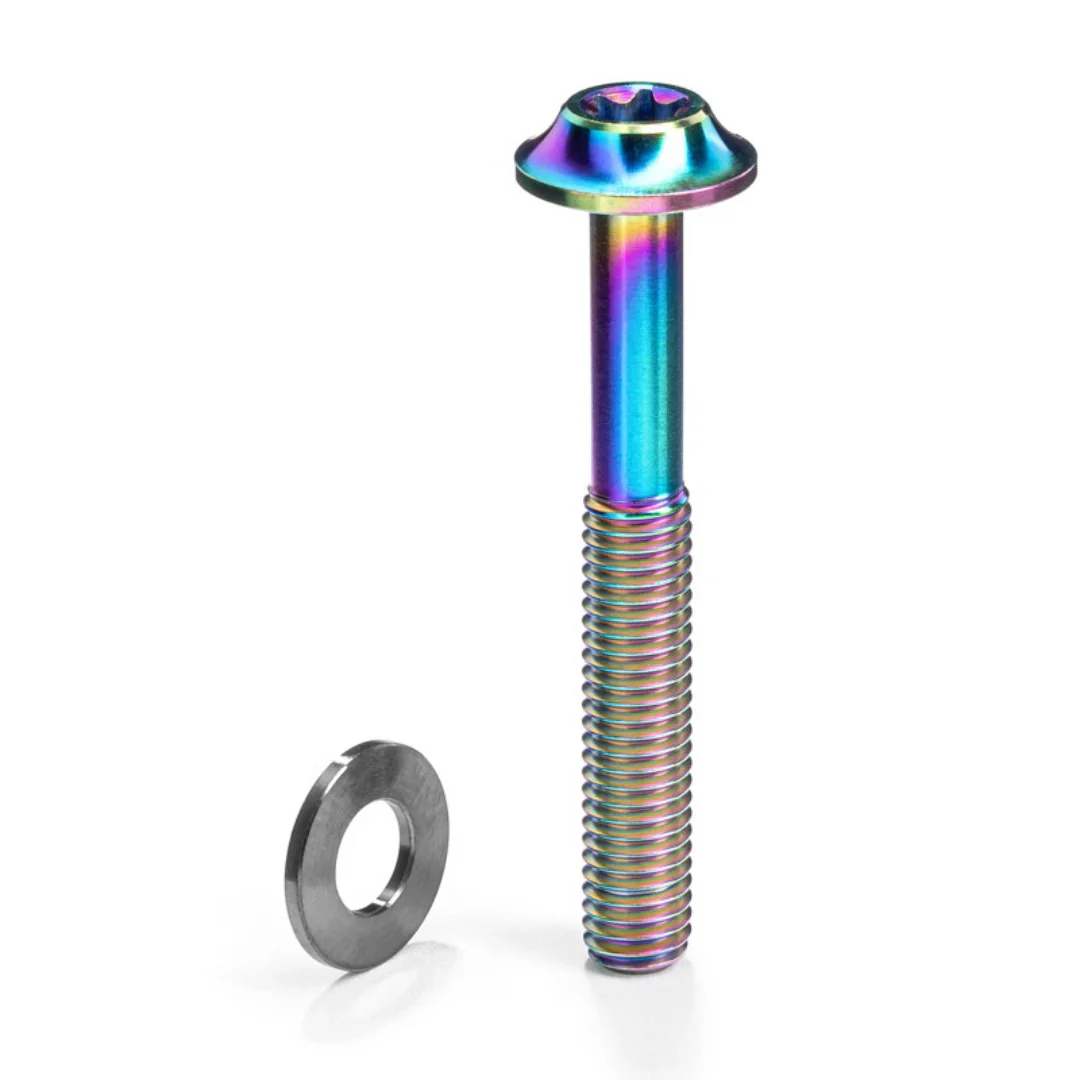 Vite Absolute Black Titanio per Pinza Flat-Mount M5 15 32mm - Rainbow